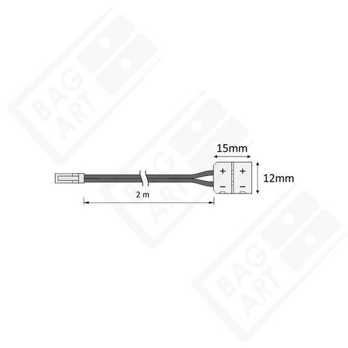 PRZEWÓD DO TAŚM LED 8 MM mini KONEKTOR na Arena.pl