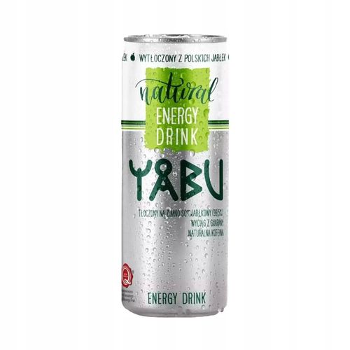 24x YABU Natural Energy Drink jabłkowy 250ml ZESTAW BEZ DODATKU CUKRU na Arena.pl