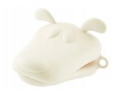 Łapka silikonowa piesek PRACTICO kremowa chwytak do garnków rękawica kuchenna