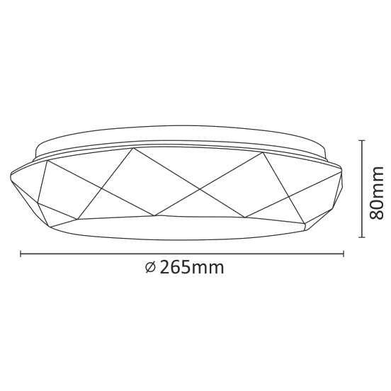 Plafon LAMPA sufitowa SELINA 308542 Polux geometryczna OPRAWA natynkowa LED 12W 4000K łazienkowa IP44 biała zdjęcie 2