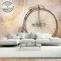 Fototapeta - Vintage bicycles - sepia 100x70