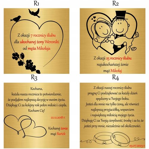 Spinki do Mankietów Koszuli Srebrne Stal Szlachetna 316L dla Niego Grawer na Arena.pl