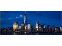 100X40CM NOWY JORK RZEKĄ HUDSON OBRAZ DREWNO