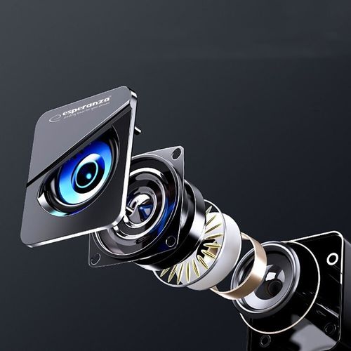 GŁOŚNIKI KOMPUTEROWE 2.1 PODŚWIETLENIE LED MOC 6W na Arena.pl