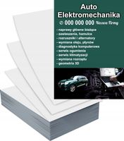 Ulotki A6 100 szt reklamowe firmowe dużo wzorów AUTO ELEKTROMECHANIKA