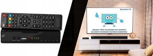 TUNER DEKODER DVB-T2 TV NAZIEMNEJ H.265 HEVC FULL HD USB HDMI PILOT na Arena.pl