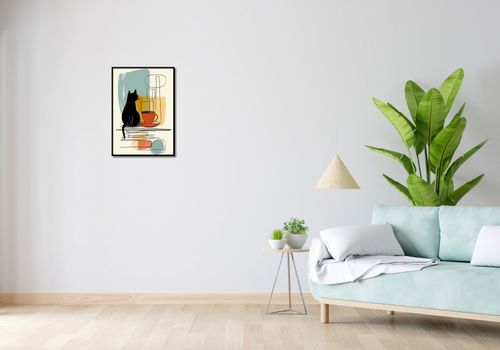Plakat 42x59,4cm Kot i Kawa na Arena.pl