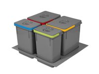 Kosz na śmieci pod zlew Amix RUBIO segregator do szuflady szafki 60cm