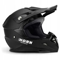 Kask Motocyklowy Cross Enduro Quad ATV HORN 915 Czarny Matowy XS