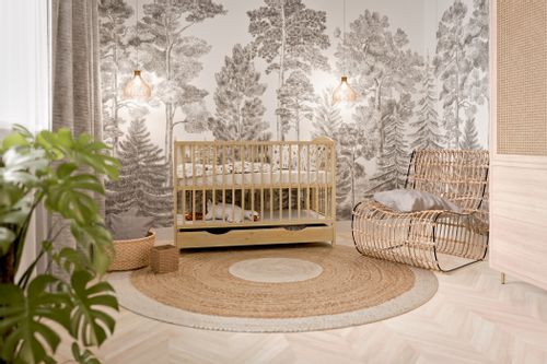 Łóżeczko szuflada OLA SOSNA TAPCZAN na Arena.pl