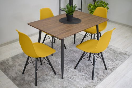 Krzesło OSAKA musztarda / nogi czarne x 2 na Arena.pl