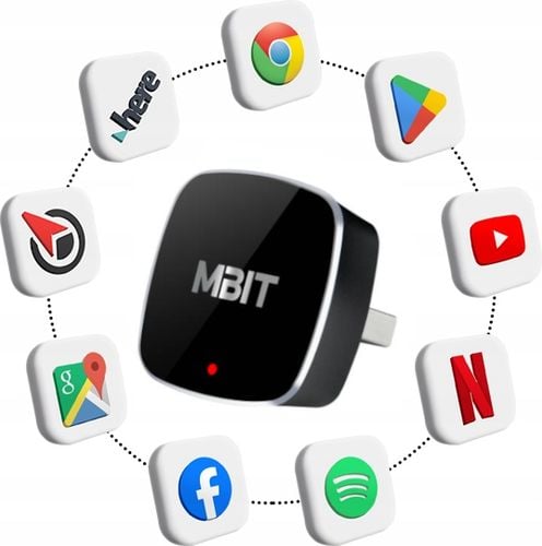 ADAPTER CARPLAY ANDROID AUTO 2w1 BEZPRZEWODOWY CAR PLAY BLUETOOTH iOS na Arena.pl