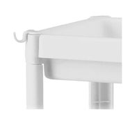 IDEALNA PÓŁKA ŁAZIENKOWA BIAŁA 4 PÓŁKAMI 100CM TWORZYWO HACZUK