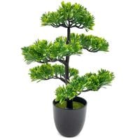 DRZEWKO BONSAI W DONICZCE SZTUCZNA ROŚLINA OZDOBNA 35 cm DRZEWO DEKORACYJNE
