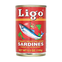 Sardynki w sosie ostrym Sardines in Tomato Sauce Chilli Ligo 155g