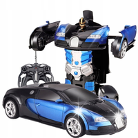 SAMOCHÓD ZDALNIE STEROWANY AUTO RC ROBOT TRANSFORMACJA Bugatti PILOT