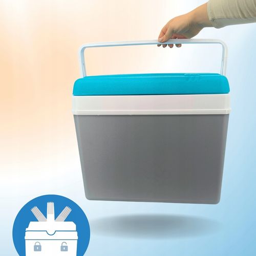 LODÓWKA TURYSTYCZNA 35L na WKŁADY MROŻĄCE do auta KAMPERA łodzi chłodząca na Arena.pl