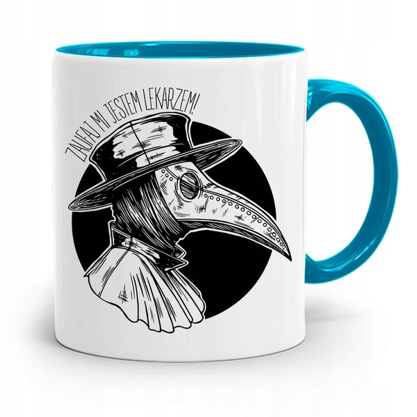 Kubek Błękitny Dla Doktora Zaufaj Mi Prezent Z Nadrukiem Ze Zdjęciem zdjęcie 1