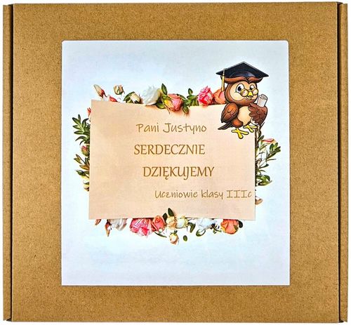 Kosz prezentowy na zakończenie roku personalizowany zestaw dla nauczyciela na Arena.pl