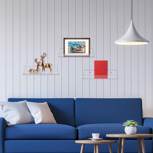 Półki Akrylowe Wiszące Ścienne Małe 4szt na Arena.pl