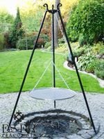 Grill ogrodowy na trójnogu PIOTR z rusztem nierdzewnym 70 cm ES-ER