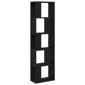 Regal Czarny dąb 45 x 23.5 x 162.5 cm Materiał drewnopochodny
