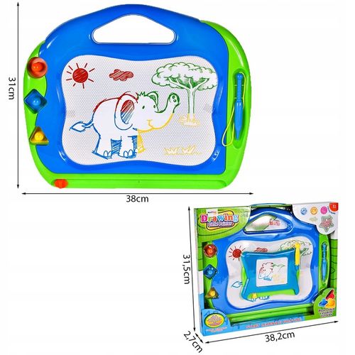 ZNIKOPIS TABLICA MAGNETYCZNA KOLOROWA DO MALOWANIA ZNIKOPIS STEMPELKI na Arena.pl