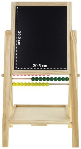 Tablica Drewniana Dwustronna Magnetyczna Kredowa Liczydło + Akcesoria na Arena.pl