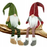 2x Mikołaj Krasnal Skrzat Świąteczny na Prezent duży Dekoracja Święta Gnom