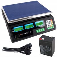 Waga Elektroniczna Sklepowa Kuchenna Gastronomiczna Magazynowa 40kg/2g LCD