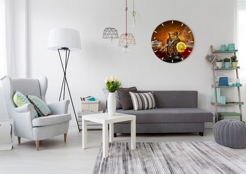 Zegar Ścienny - Herbata Napar  - 60X60 Cm - C3Ar60X60-2434 na Arena.pl