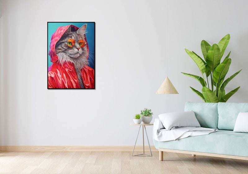 Plakat 64x90cm Kot w Stylu zdjęcie 4