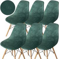 ZESTAW 6 SZT POKROWIEC NA KRZESŁO WELUR SKANDYNAWSKIE