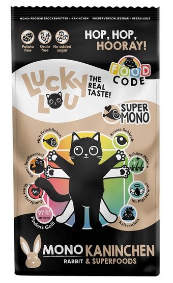 Lucky Lou Food Code Mono Królik 750g zdjęcie 1