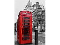 OBRAZ CZERWONA BUDKA TELEFONICZNA LONDYNIE