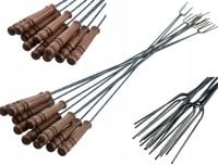 Widełki Kije do Ogniska Grilla Kijki Metalowe Widelce PL Dzitki 10szt