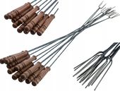 Widełki Kije do Ogniska Grilla Kijki Metalowe Widelce PL Dzitki 10szt