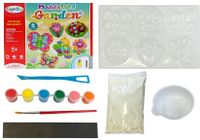 ND24_4756 Zestaw Kreatywny DIY Gipsowe Magnesiki Ogrodowe