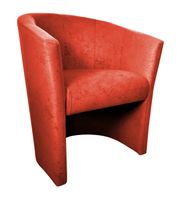 Fotel CLUB Mikrofaza 7 czerwono-pomarańczowy