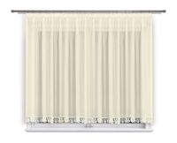 FIRANA GOTOWA 400X110,PROSTA,WOAL ECRU,GIPIURA 8CM