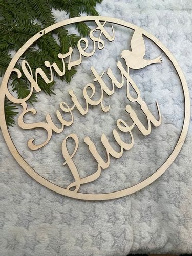 TWÓJ NAPIS w kole obręczy I KOMUNIA ŚWIĘTA CHRZEST ROCZEK URODZINY ŚLUB 50 na Arena.pl