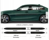 BMW 3 2019-2022 - Listwy CZARNE Boczne Drzwi