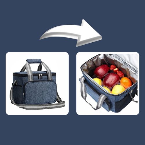 Termiczna Torba na napoje jedzenie Śniadanie duża LUNCH BOX podróżna na Arena.pl