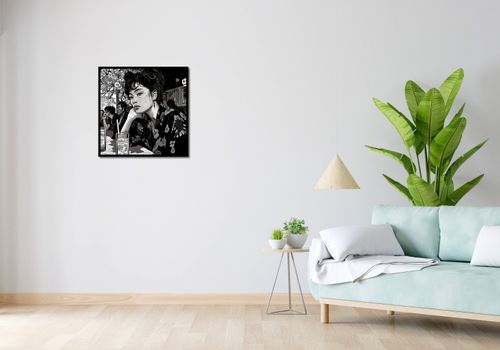 Plakat 60x60cm Czarne Kimono na Arena.pl