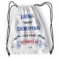 Plecak Dla Korneli Sportowy Szkolny Worek Torba Z Nadrukiem Ze Zdjęciem