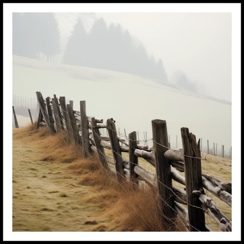 Plakat 70x70cm Spowity Mgłą na Arena.pl