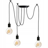 Lampa WISZĄCA sufitowa PAJĄK 3 żyrandol 3xE27 LOFT