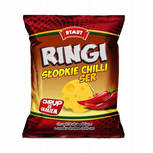 Rymut Chrupki Ringi o smaku chilli- ser 20 g zdjęcie 1