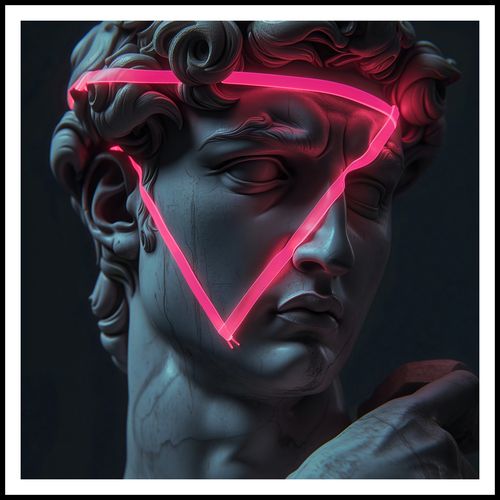 Plakat 90x90cm Neonowy Renesans na Arena.pl