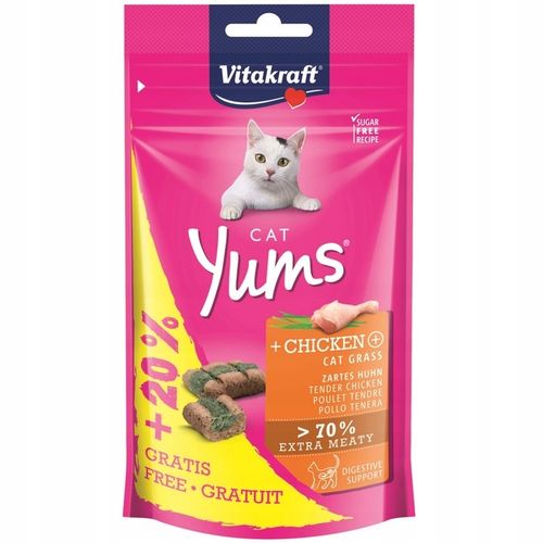 PRZYSMAK DLA KOTA smakołyki MIX SMAKÓW ciastka VITAKRAFT CAT Yums 10x 40g na Arena.pl